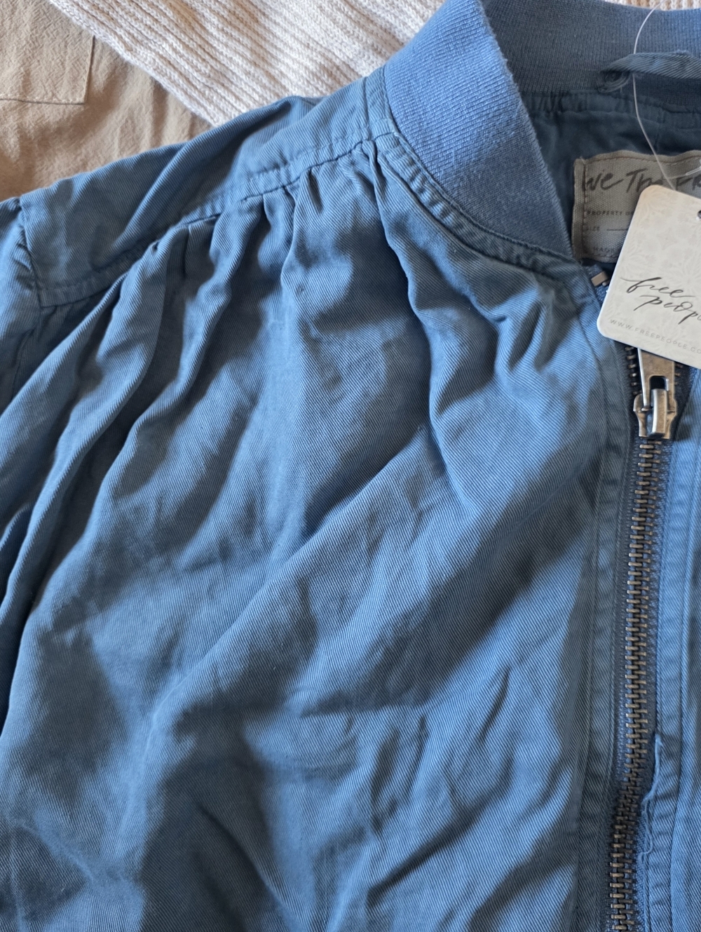Free People We the Free | Women’s S, blue - Knock Out Siren Bomber Jacket - Picture 7 of 10